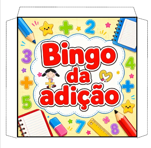 🎲 BINGO DA ADIÇÃO - MATEMÁTICA - ATIVIDADE LÚDICA — capa do material
