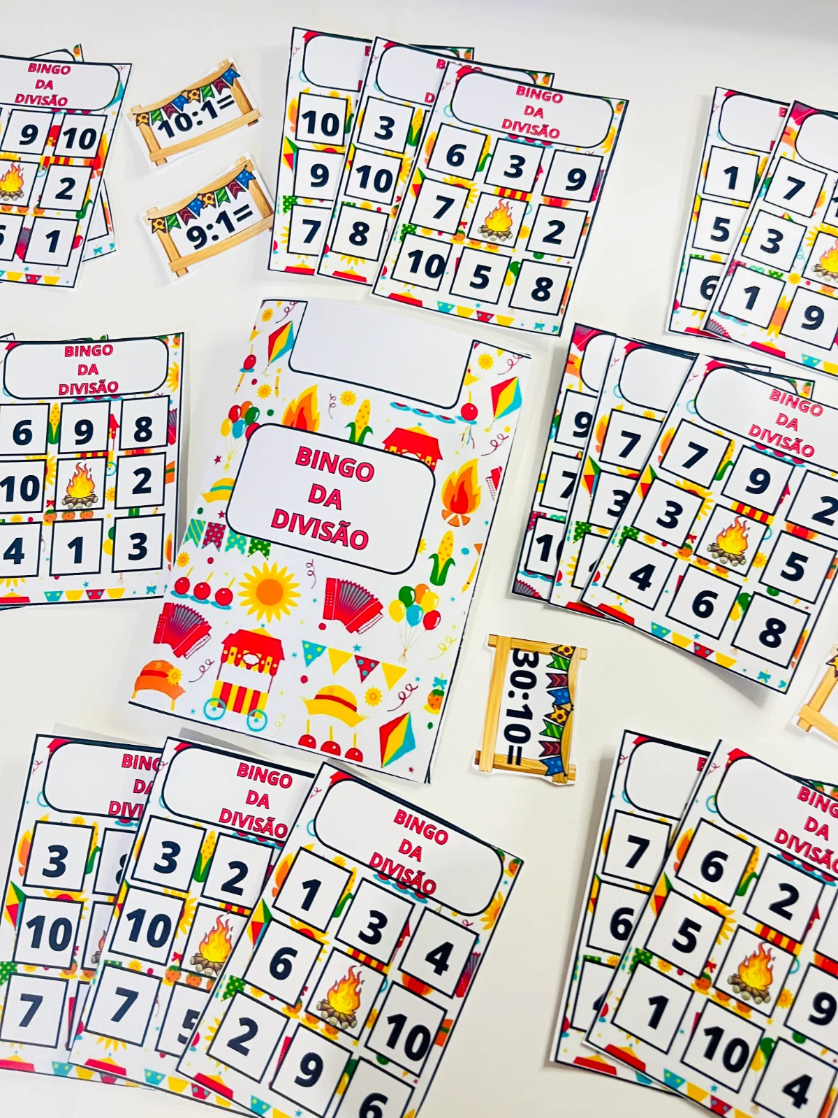 Bingo da Divisão Colorido - Aprendendo brincando — amostra 4: BINGO DA DIVISÃO – APRENDER MATEMÁTICA BRINCANDO Chega de…