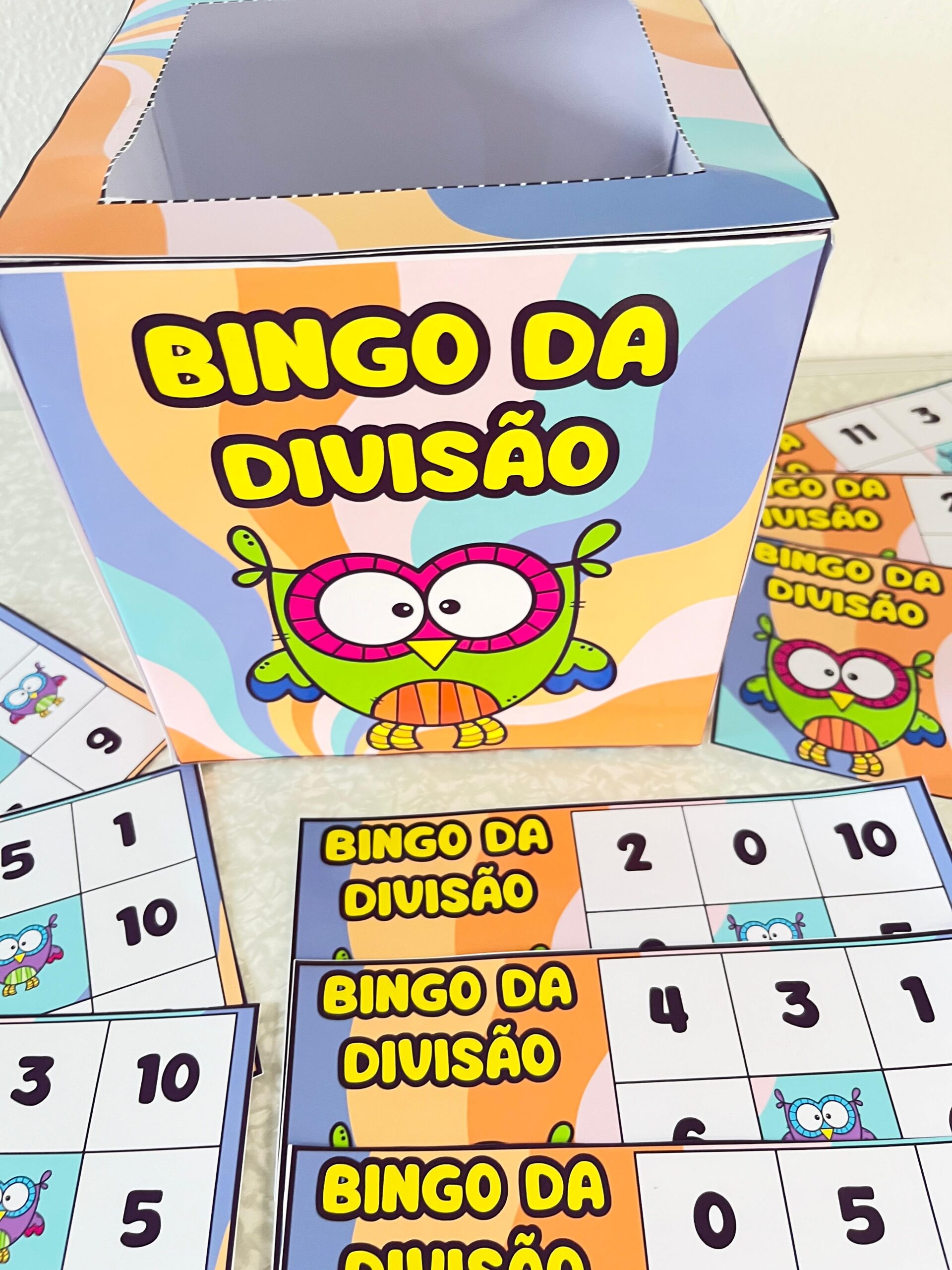 Bingo da divisão – Material Pedagógico — amostra 3: Formato e entrega