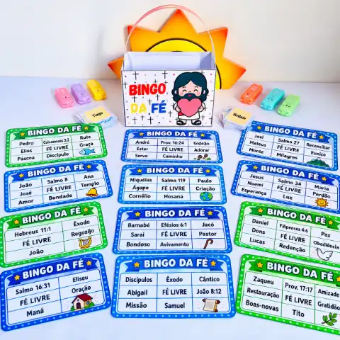 Bingo da Fé – Atividade Cristã Infantil para Aprender — capa do material