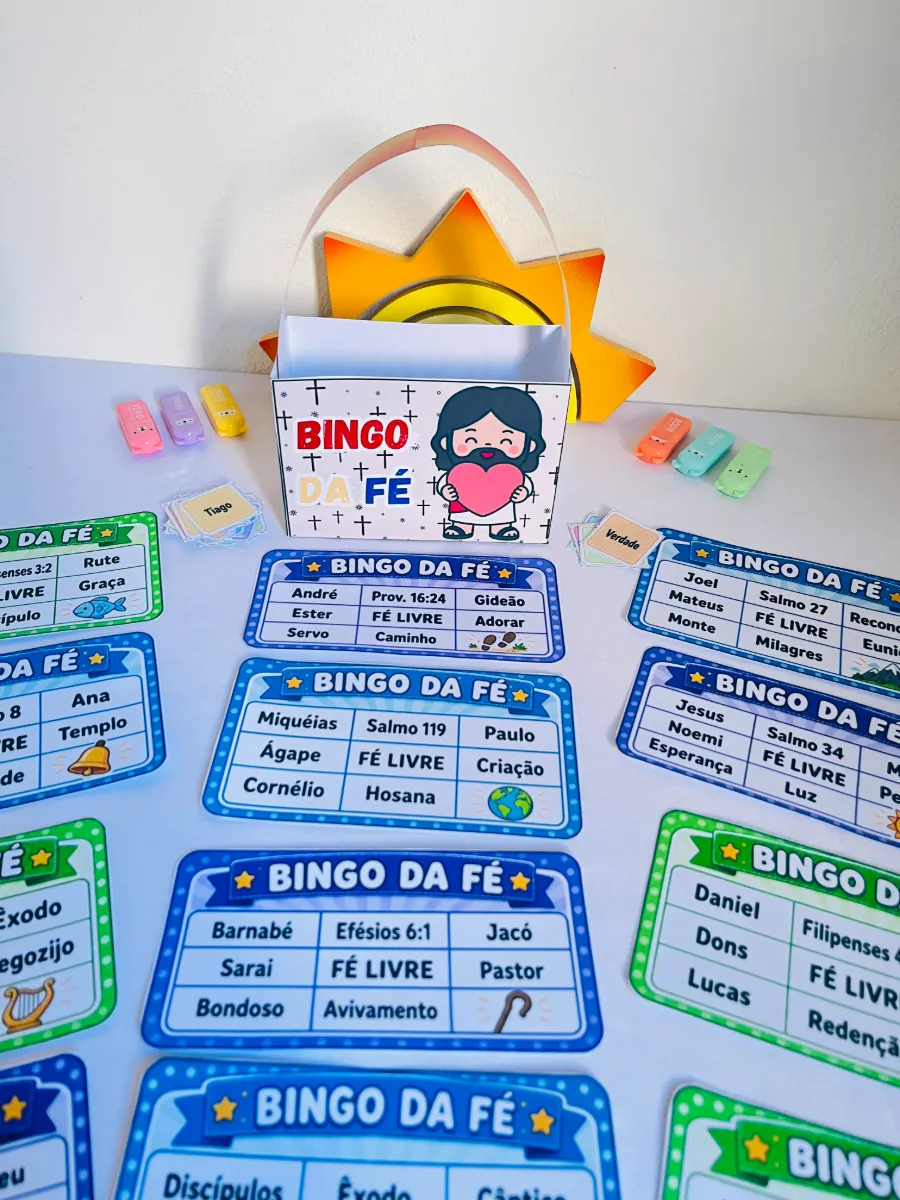 Bingo da Fé – Atividade Cristã Infantil para Aprender — amostra 3: 📌 O arquivo acompanha