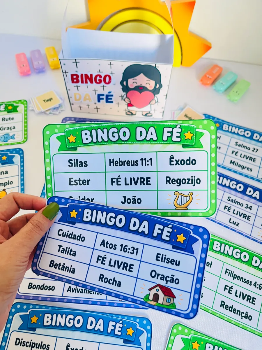 Bingo da Fé - Recurso Pedagógico Ensino Religioso — Outros para Todas as séries: Uma atividade cristã, divertida e cheia de…