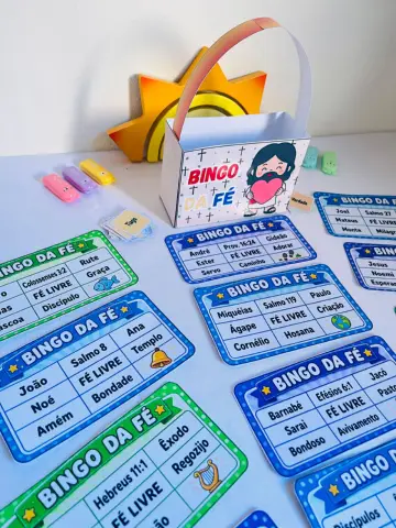 BINGO DA FÉ 🌟 Uma atividade cristã e divertida! — amostra 1: 📌 O arquivo acompanha:
