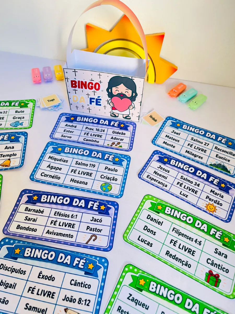BINGO DA FÉ 🌟 Uma atividade cristã e divertida! — Jogos pedagógicos para Educação Infantil: 🌟 BINGO DA FÉ 🌟 Uma…