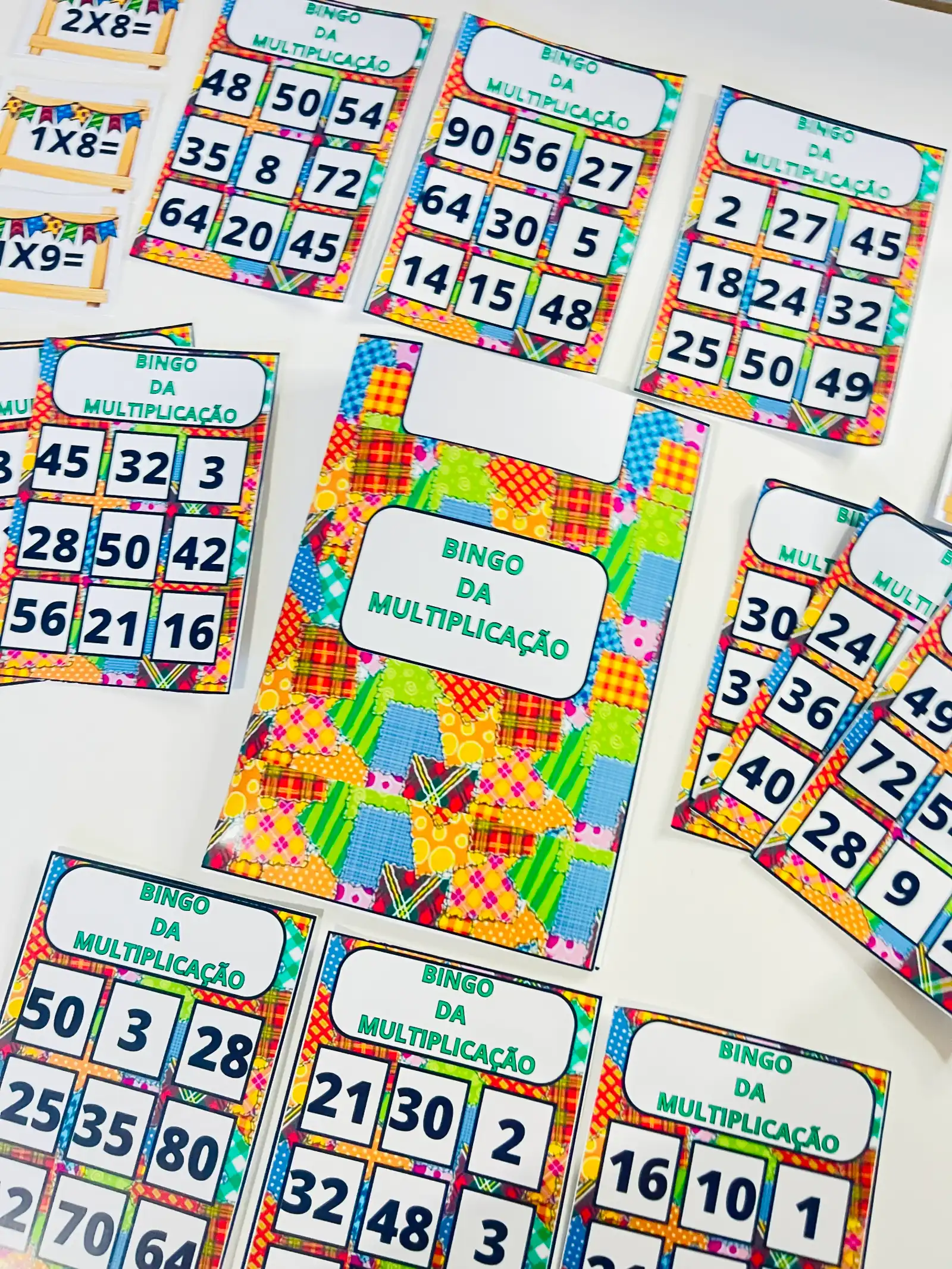 Bingo da Multiplicação – 3º ao 5º Ano | Matemática – Ensino Fundamental — amostra 2: Bingo da Multiplicação para praticar…