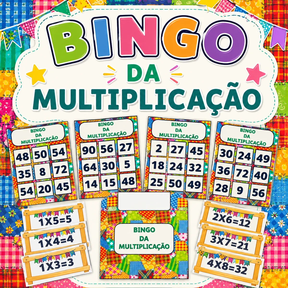 Bingo da Multiplicação – Jogo Lúdico de Matemática — Matemática para 3º ano: Bingo da Multiplicação: recurso lúdico para…