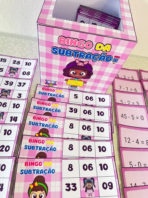 Bingo da Subtração — capa do material