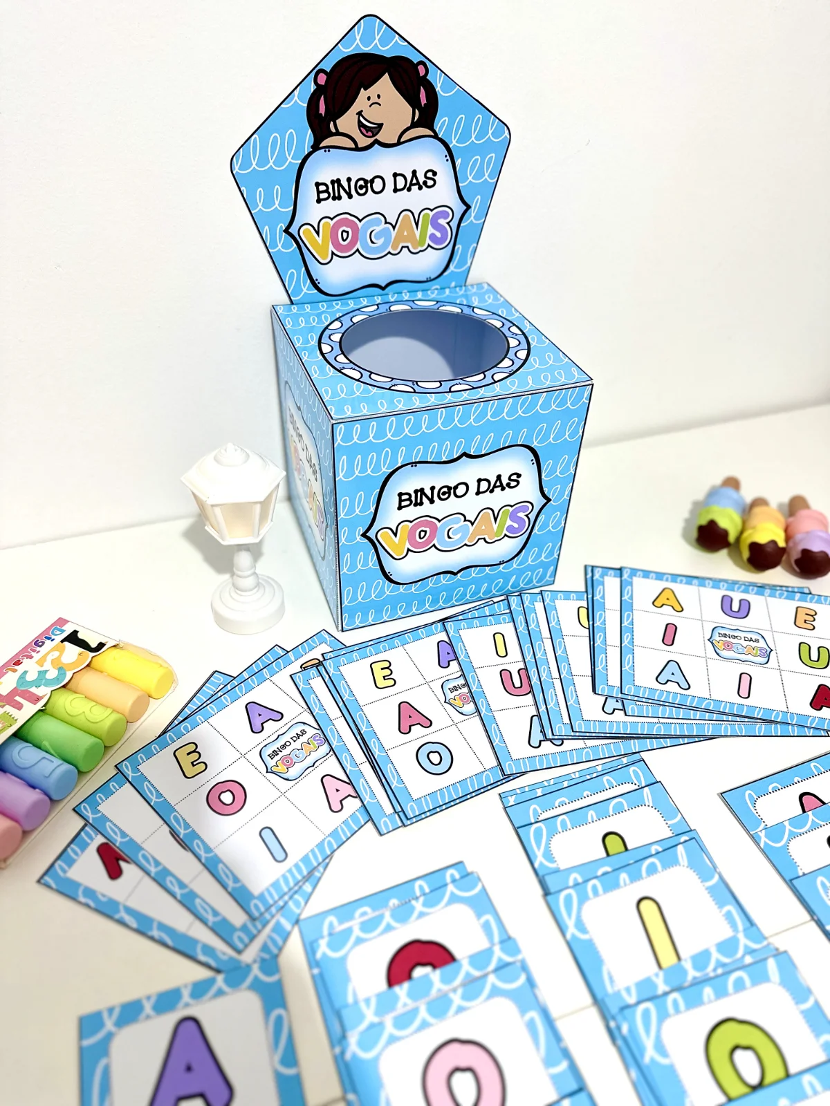 Bingo da Vogais para trabalhar com educação infantil — amostra 1: Recurso bingo das Vogais para trabalhar diversas…