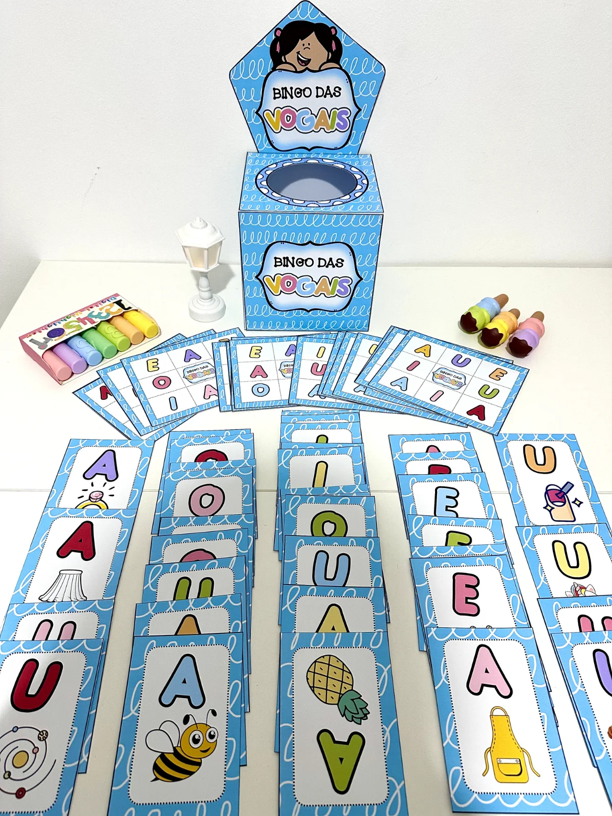Bingo da Vogais para trabalhar com educação infantil — amostra 2: Recurso bingo das Vogais para trabalhar diversas…