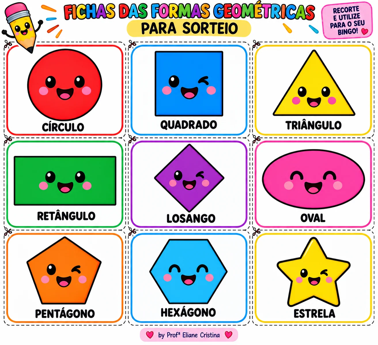Bingo das Formas Geométricas Educação Infantil e Fundamental PDF — amostra 2: 🎲 BINGO DAS FORMAS GEOMÉTRICAS – EDUCAÇÃO…