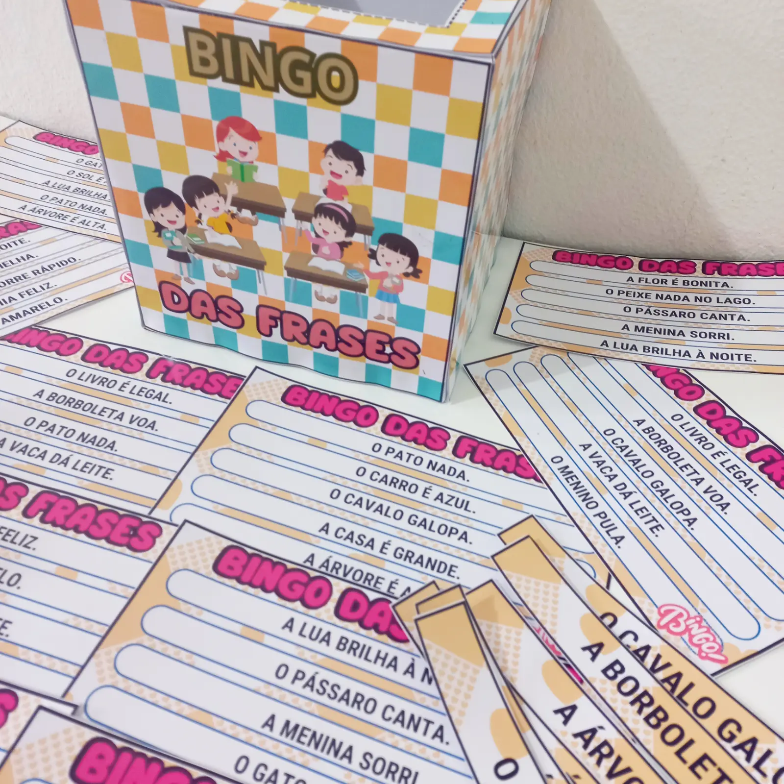 ➡️Bingo das frases - ALFABETIZAÇÃO ANOS INICIAIS — amostra 3: BINGO DE FRASES auxilia na alfabetização inicial, leitura e…