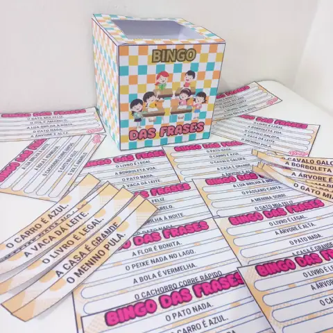 Bingo das frases - ENSINO FUNDAMENTAL - PORTUGUÊS — capa do material