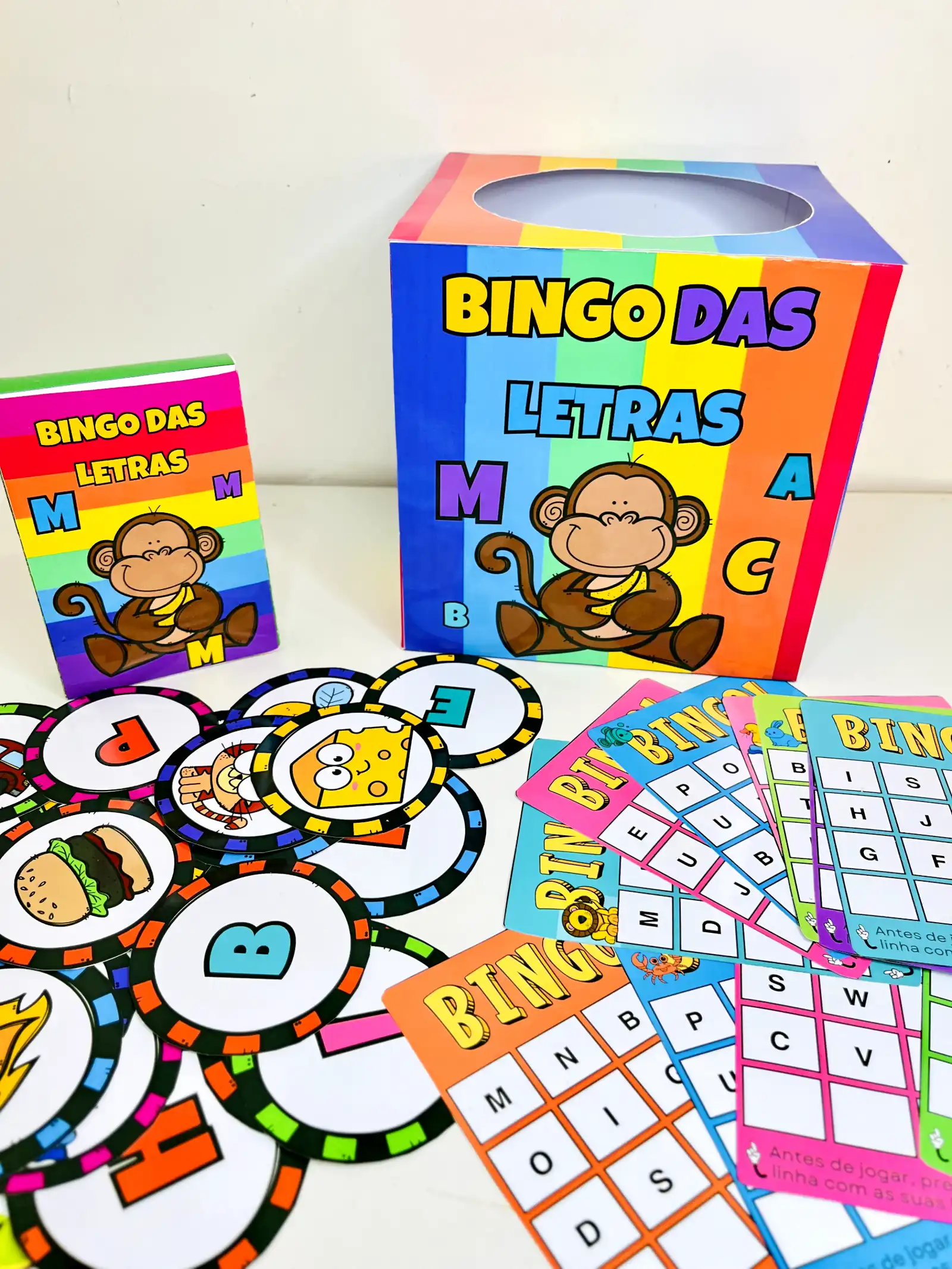 Bingo das Letras: 32 Cartelas para Alfabetização — amostra 1: Bingo das Letras com 32 cartelas para trabalhar o…
