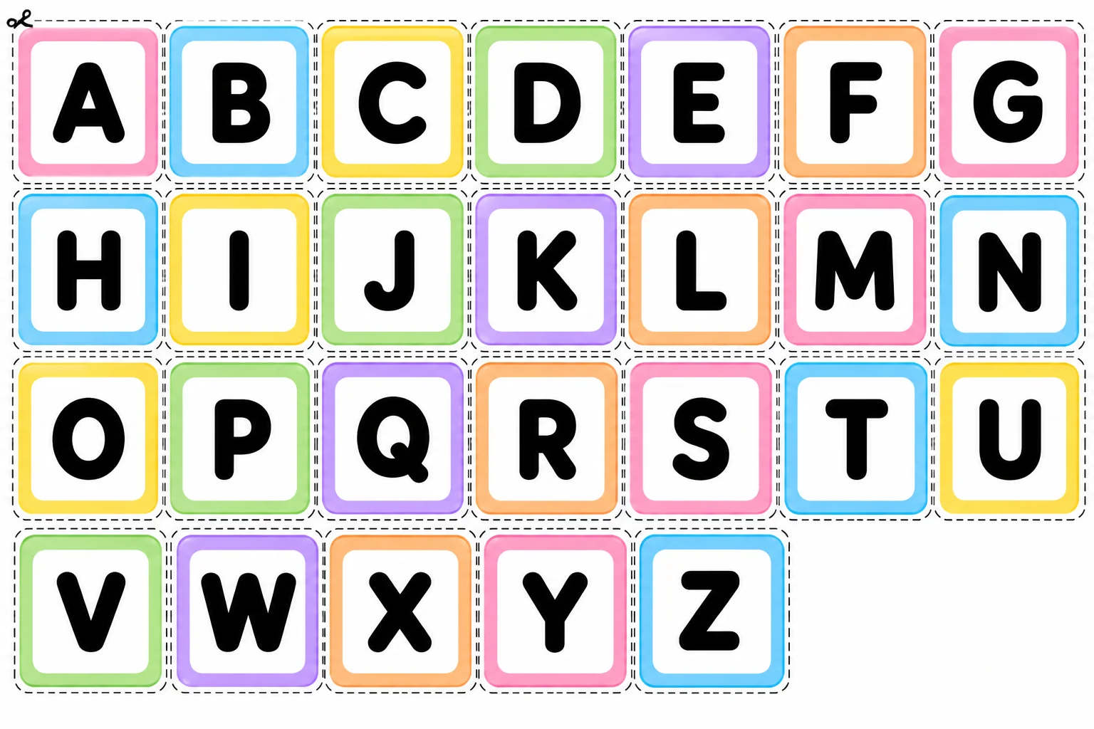Bingo das Letras: alfabeto | Educação Infantil e Ensino Fundamental — amostra 4: Jogo Bingo das Letras com 16 cartelas,…