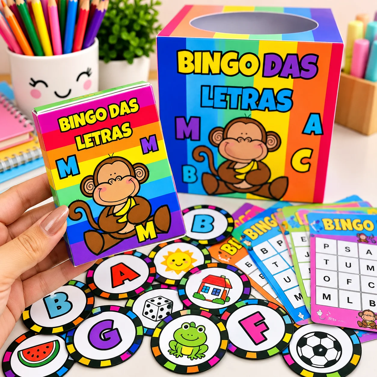 Bingo das Letras para Alfabetização – Jogo em PDF — amostra 2: 🔤✨ Garanta seu Bingo das Letras por apenas R$ 8,00 e leve…