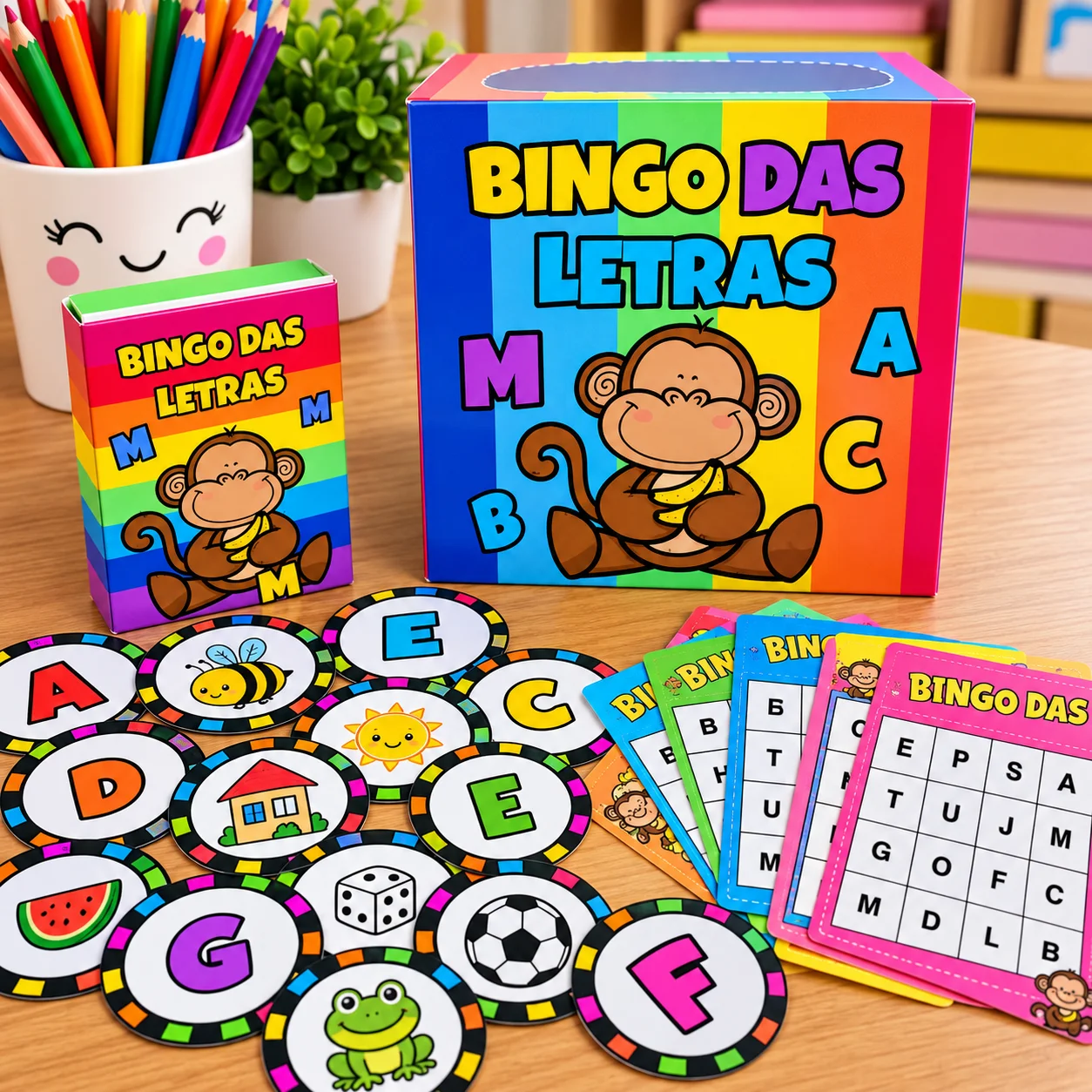 Bingo das Letras para Alfabetização – Jogo em PDF — Jogos pedagógicos para Educação Infantil: Bingo das Letras para…