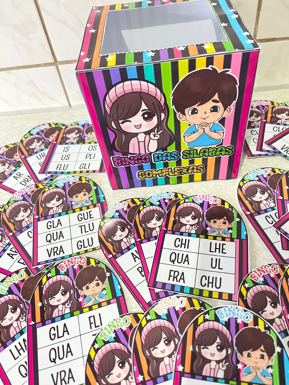 Bingo das Sílabas Complexas | Educação Infantil e Anos Iniciais — amostra 1: Transforme a alfabetização em um momento de…