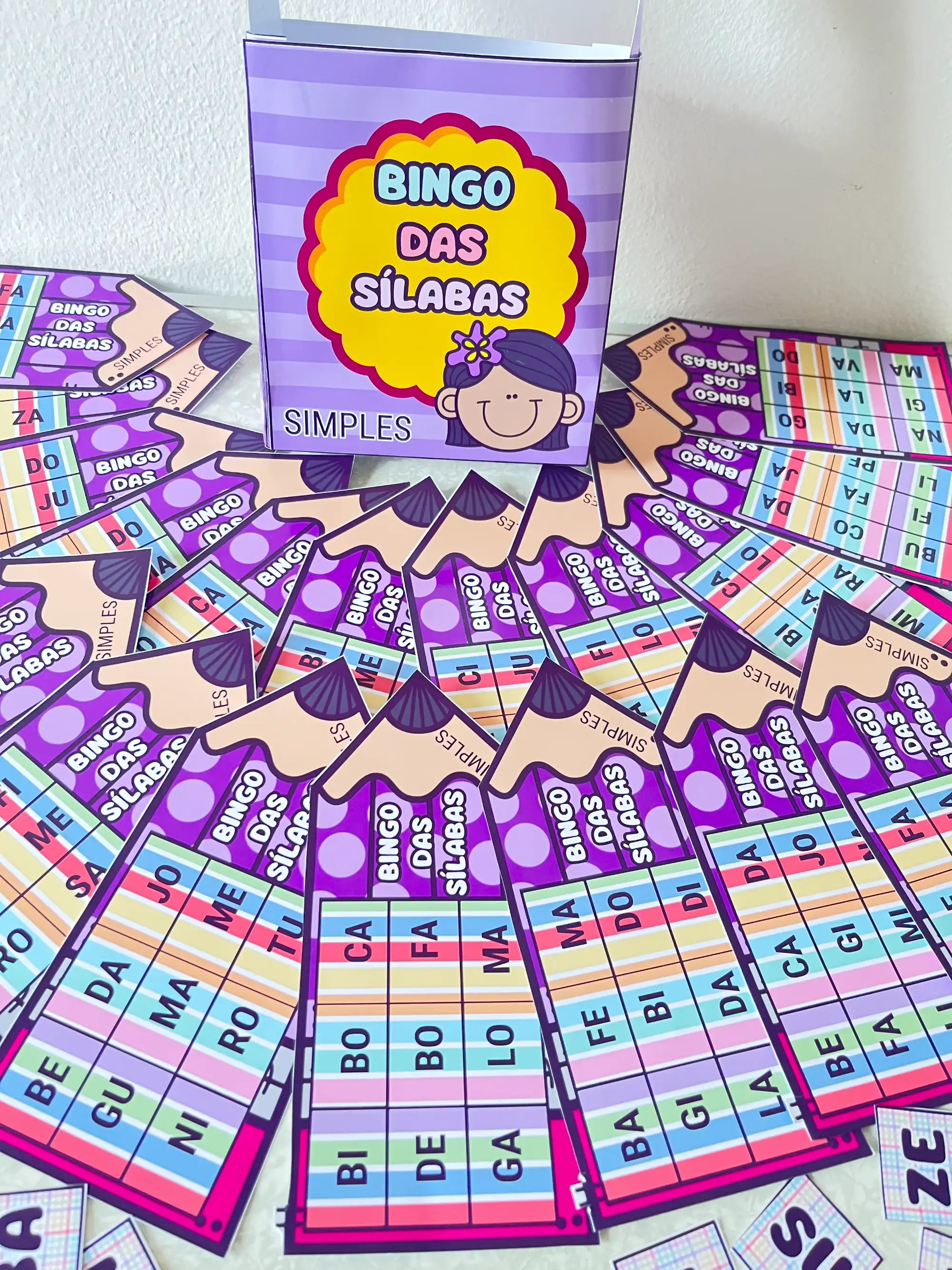 Bingo das Sílabas Simples para Alfabetização — amostra 2: Bingo das Sílabas Simples com 20 cartelas e sílabas para sorteio,… Bingo das Sílabas Simples para Alfabetização — amostra 2: Bingo das Sílabas Simples com 20 cartelas e sílabas para sorteio,…