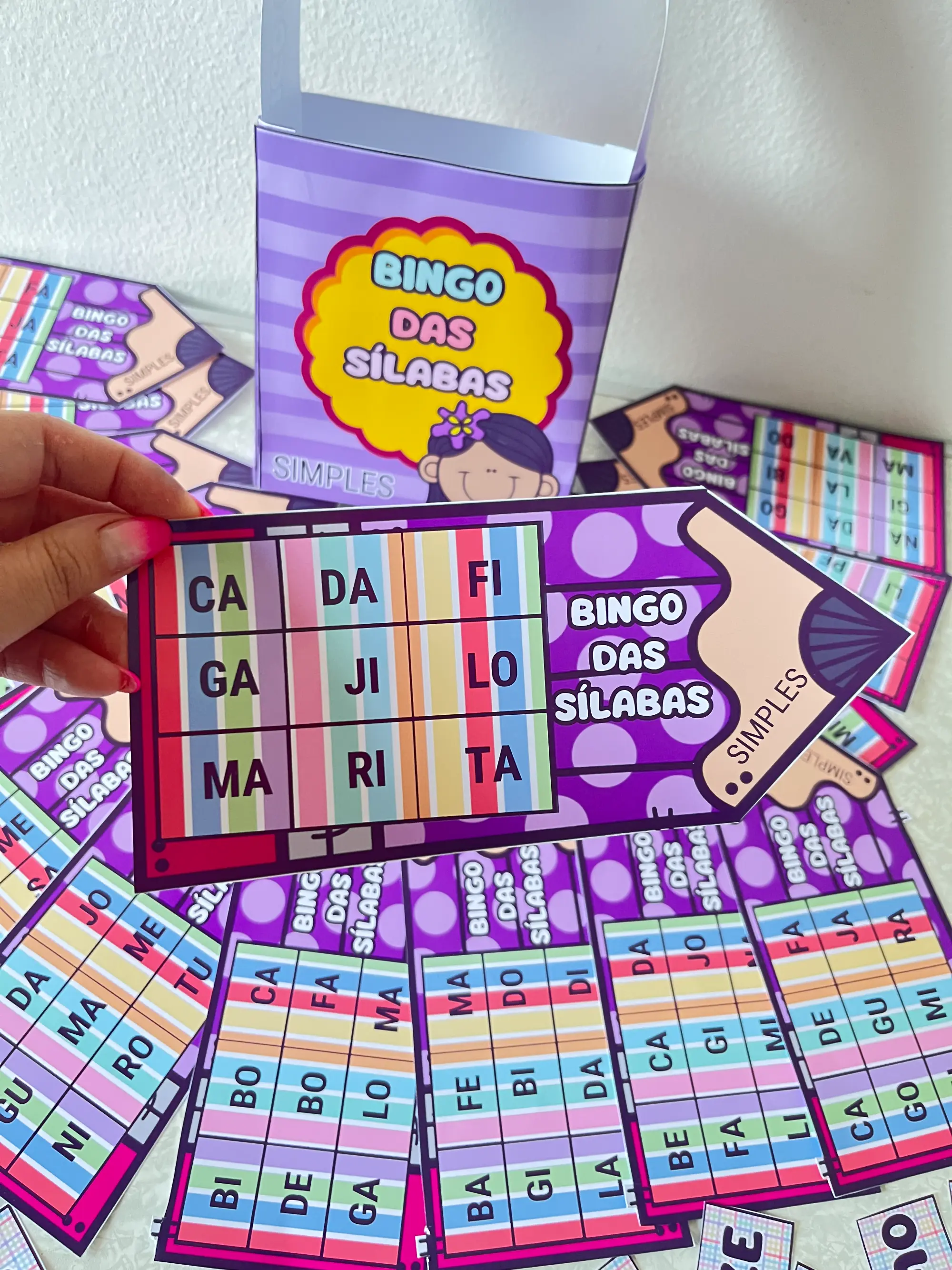 Bingo das Sílabas Simples para Alfabetização — amostra 6: Bingo das Sílabas Simples com 20 cartelas e sílabas para sorteio,… Bingo das Sílabas Simples para Alfabetização — amostra 6: Bingo das Sílabas Simples com 20 cartelas e sílabas para sorteio,…