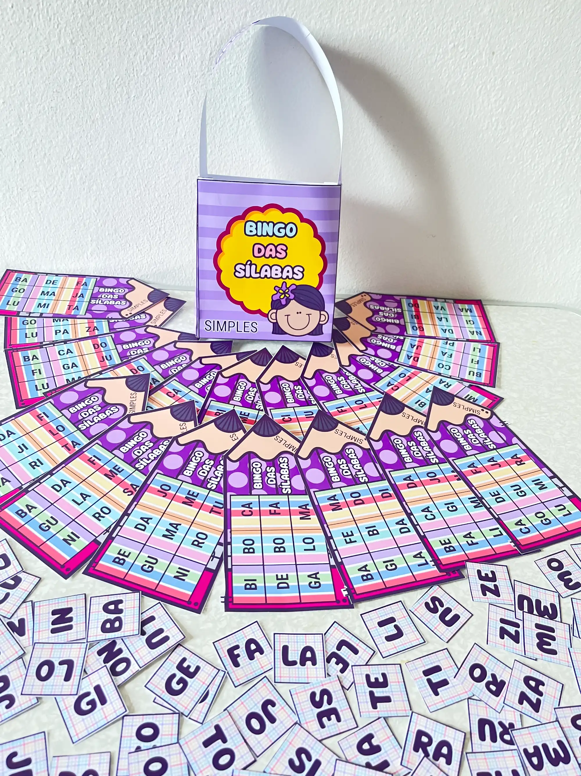 Bingo das Sílabas Simples para Alfabetização — capa do material