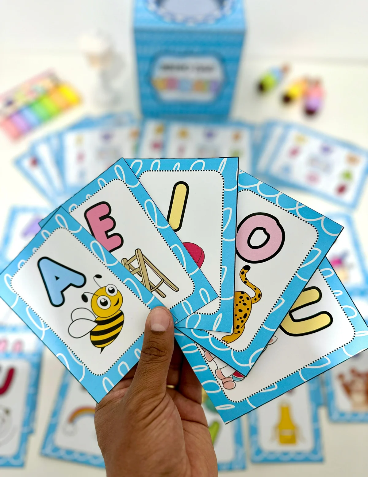 Bingo das Vogais – Atividades para Imprimir — amostra 2: Bingo das Vogais Recurso pedagógico ideal para desenvolver…