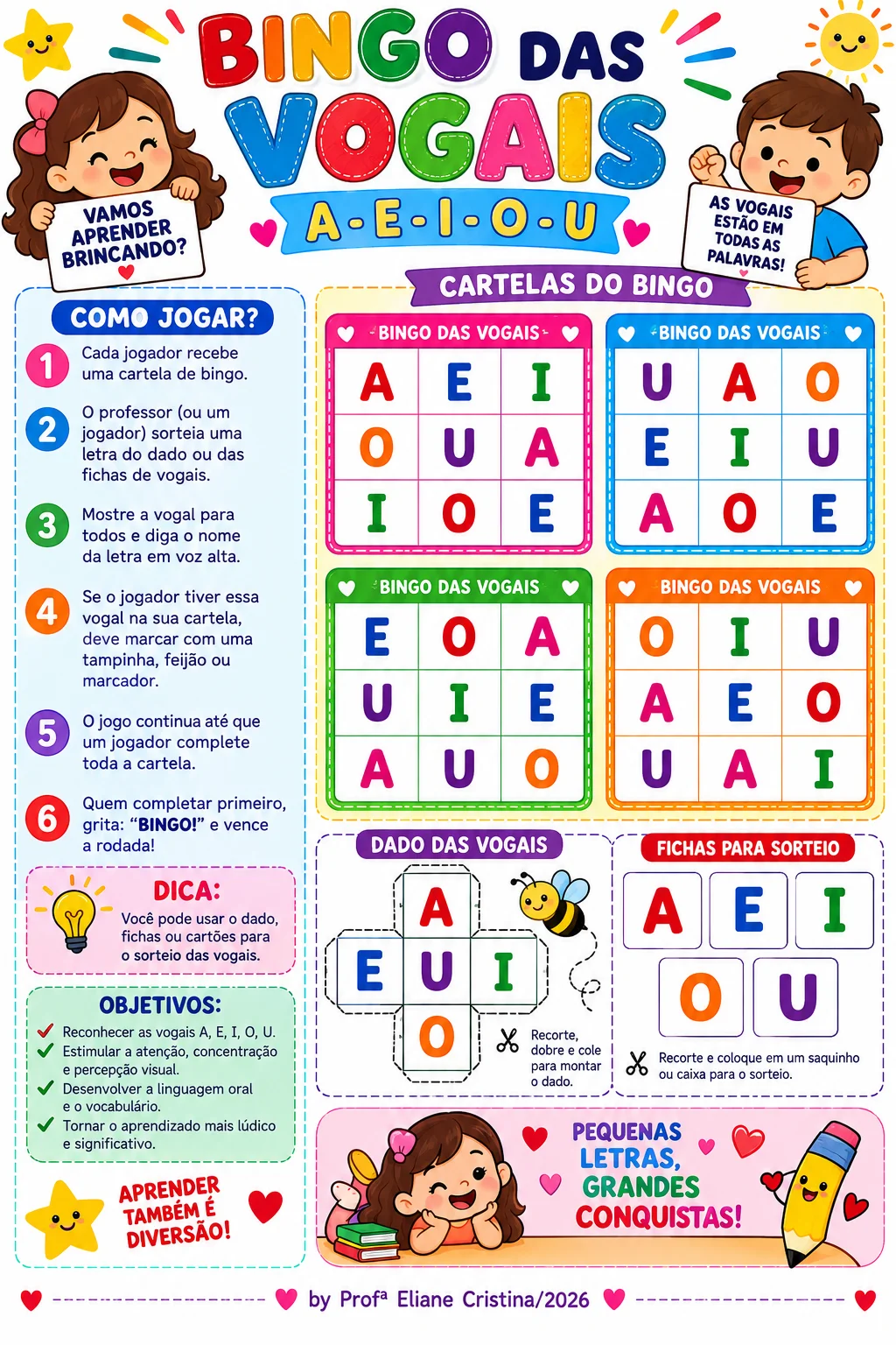 – BINGO DAS VOGAIS 🎲🔤 Título: 🌈 Bingo das Vogais – Atividade Lúdica para Educação Infantil PDF — amostra 2: – BINGO DAS…