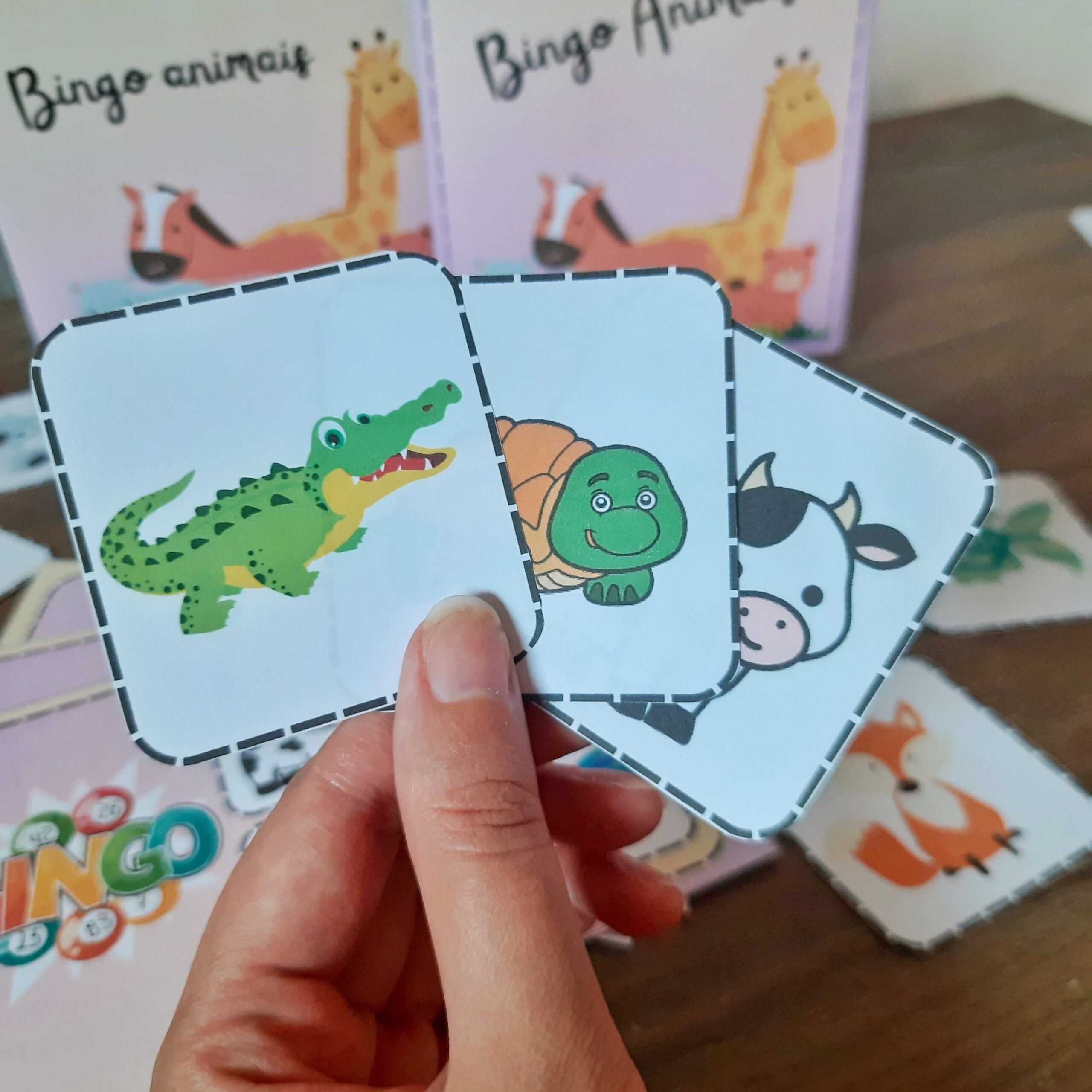 Bingo de Animais: Jogo Pedagógico para Educação Infantil — amostra 2: O que vem no material