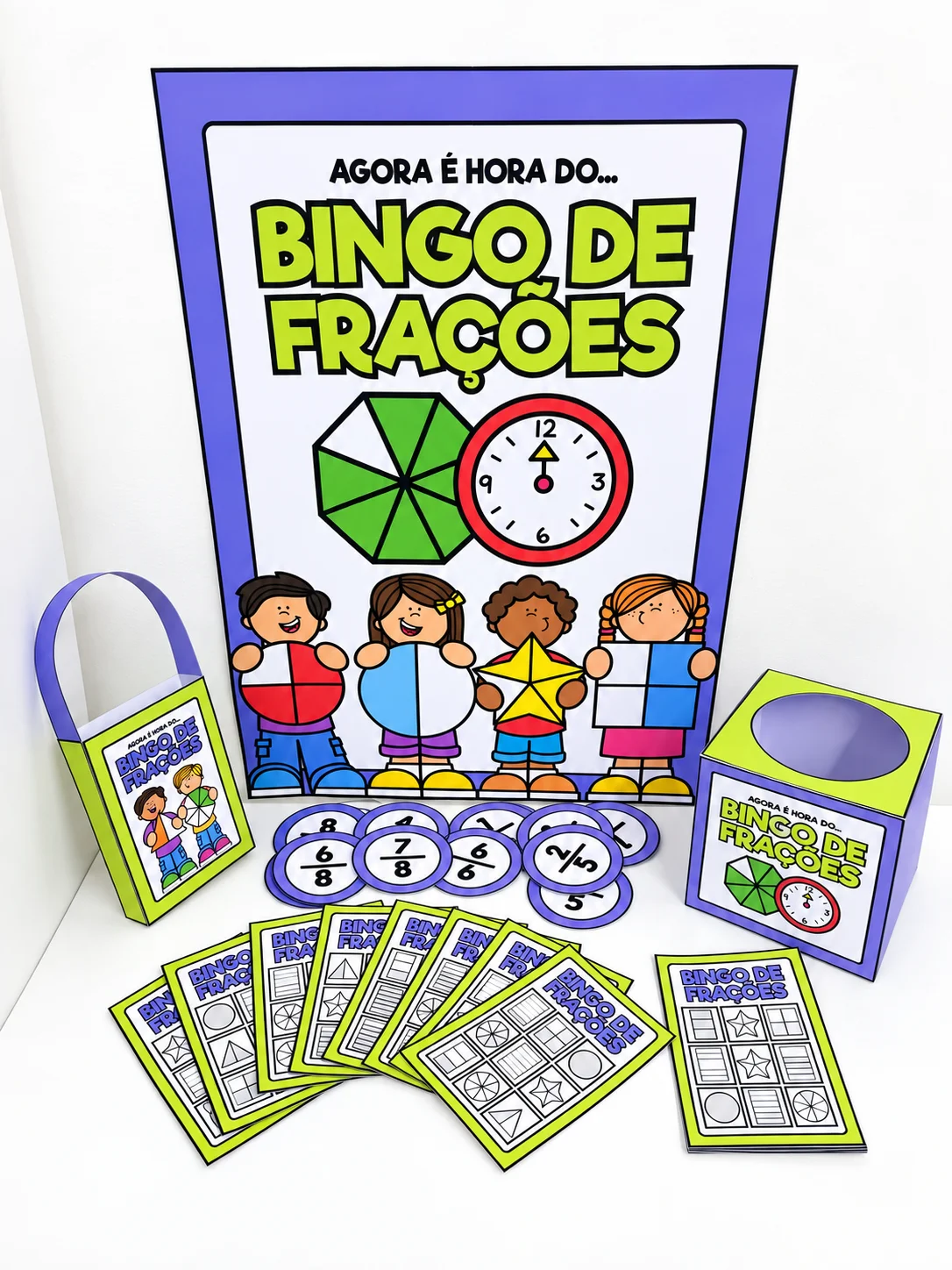 Bingo de Frações | Jogo de Matemática para Ensino Fundamental — capa do material