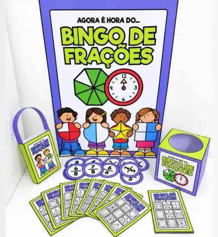 Bingo de Frações | Jogo Matemático 1° ao 5° ano em PDF — capa do material
