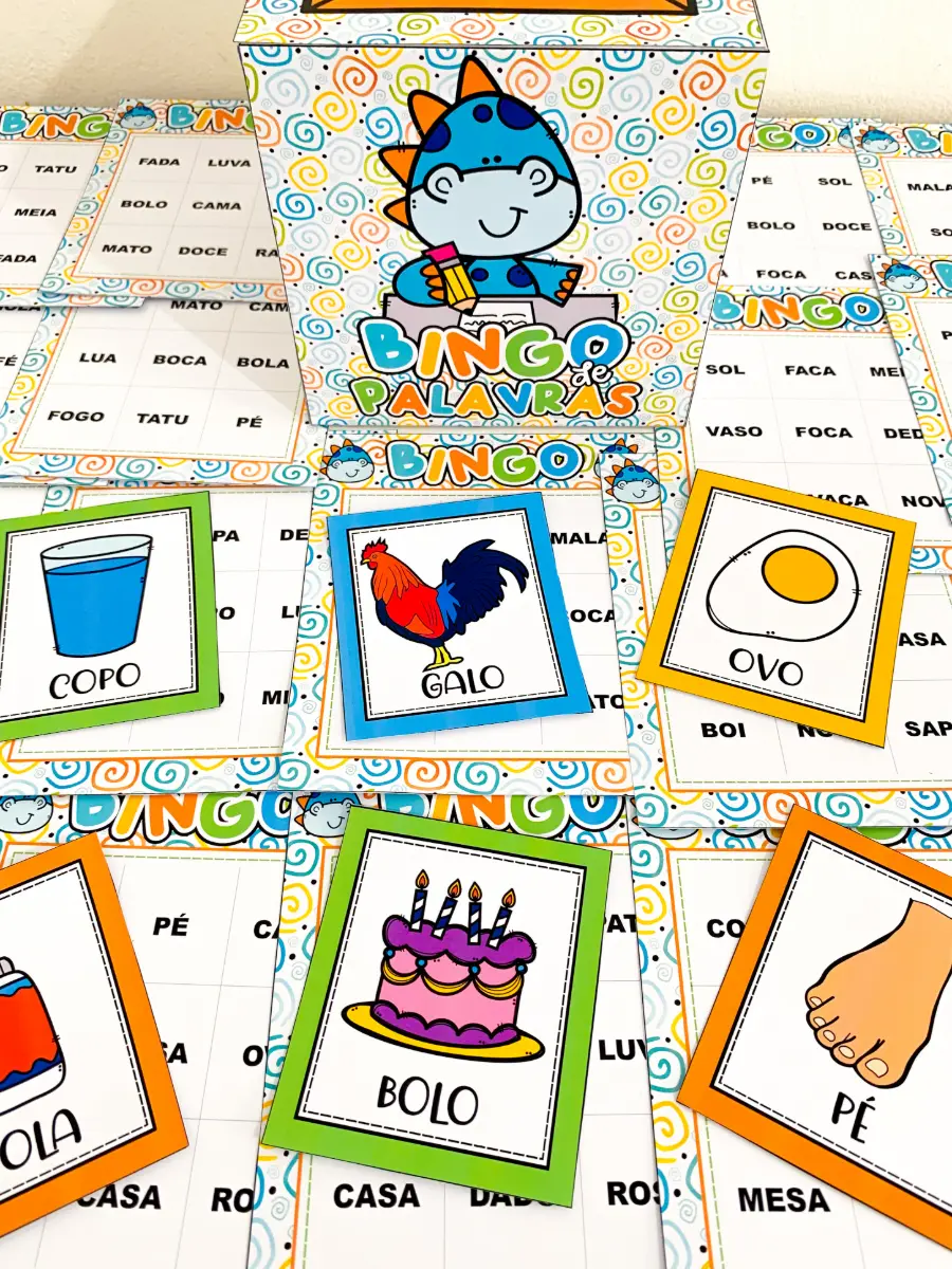 Bingo de Palavras para Alfabetização – Leitura e Escrita — amostra 1: Uma atividade prática e envolvente para complementar…