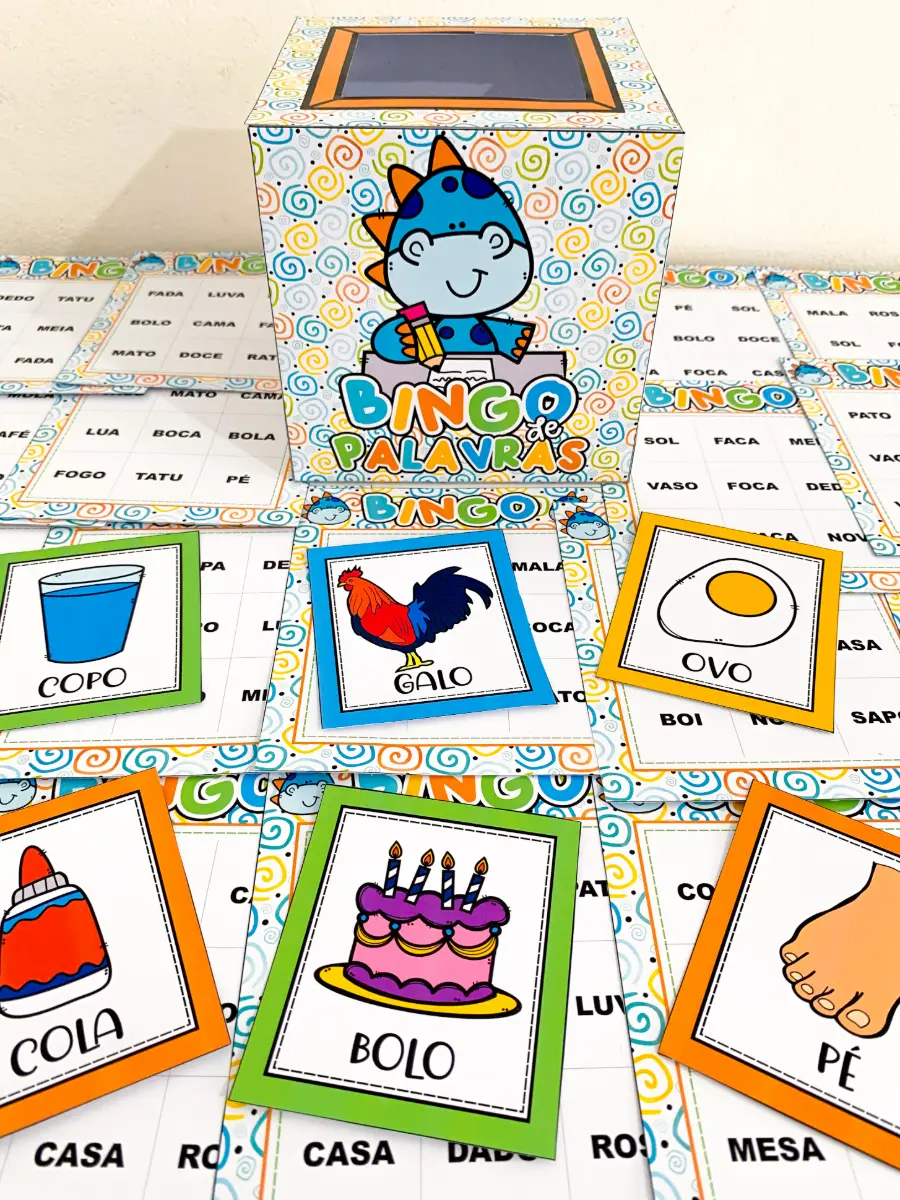 Bingo de Palavras para Alfabetização – Leitura e Escrita — amostra 2: Uma atividade prática e envolvente para complementar…