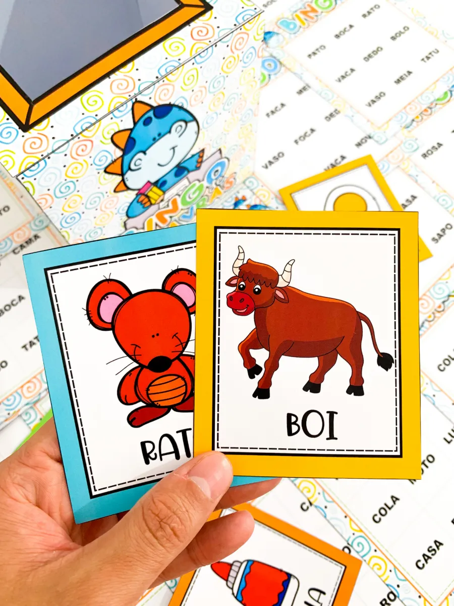 Bingo de Palavras para Alfabetização – Leitura e Escrita — amostra 3: Uma atividade prática e envolvente para complementar…