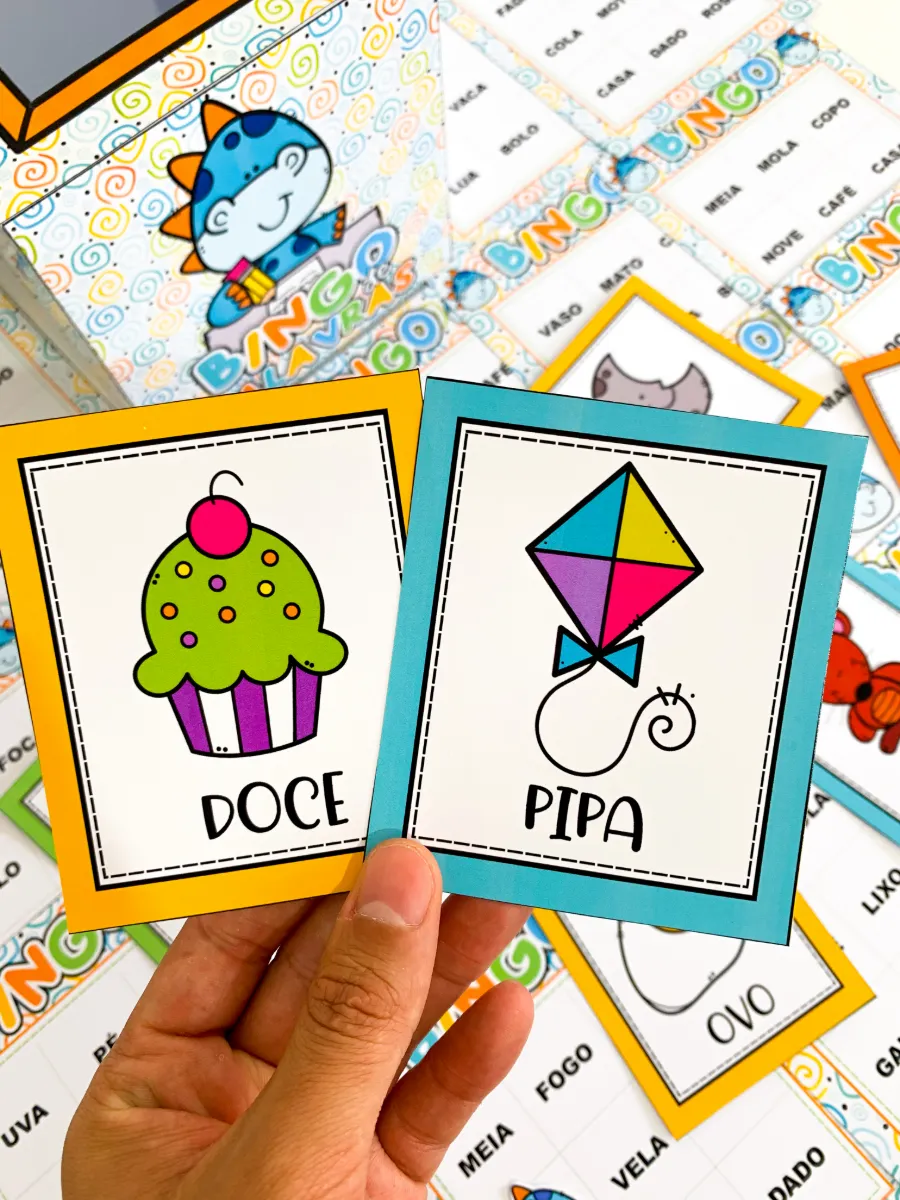 Bingo de Palavras para Alfabetização – Leitura e Escrita — amostra 5: Uma atividade prática e envolvente para complementar…