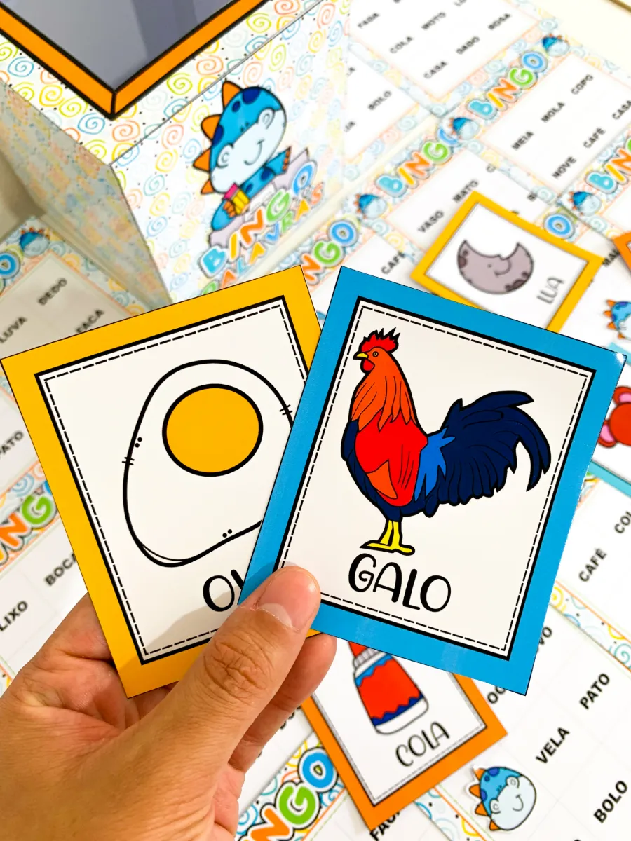 Bingo de Palavras para Alfabetização – Leitura e Escrita — amostra 7: Uma atividade prática e envolvente para complementar…