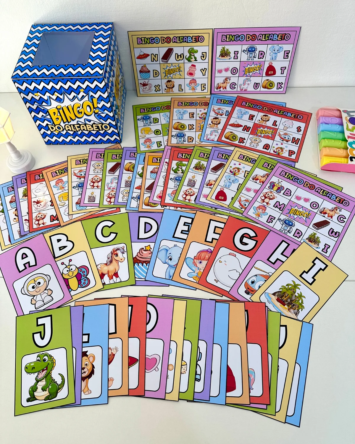 Bingo do Alfabeto – Atividades para Imprimir — amostra 3: Formato e entrega