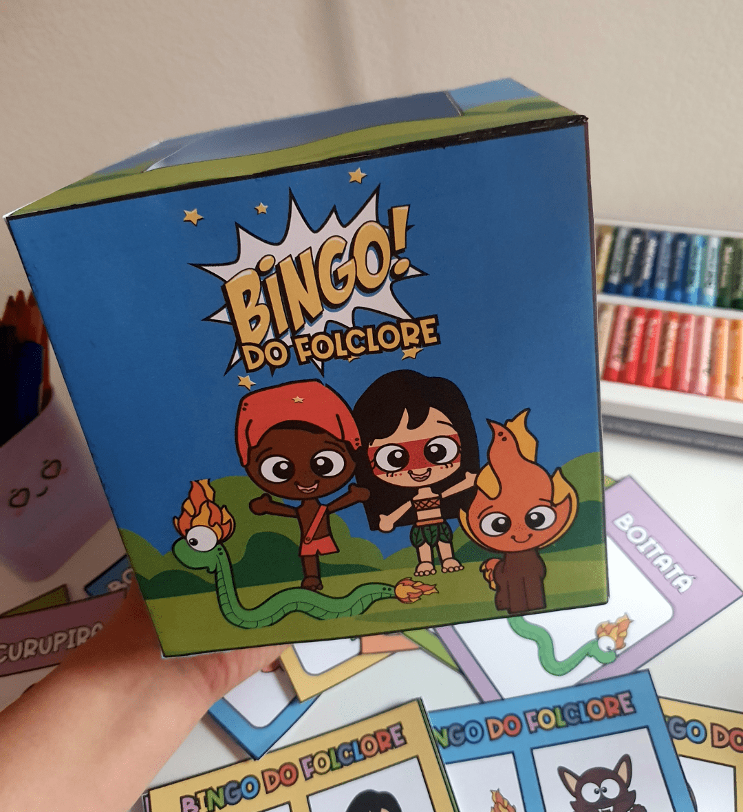 Bingo do Folclore em PDF: 36 Cartelas para Imprimir — amostra 3: Como usar o bingo em sala de aula