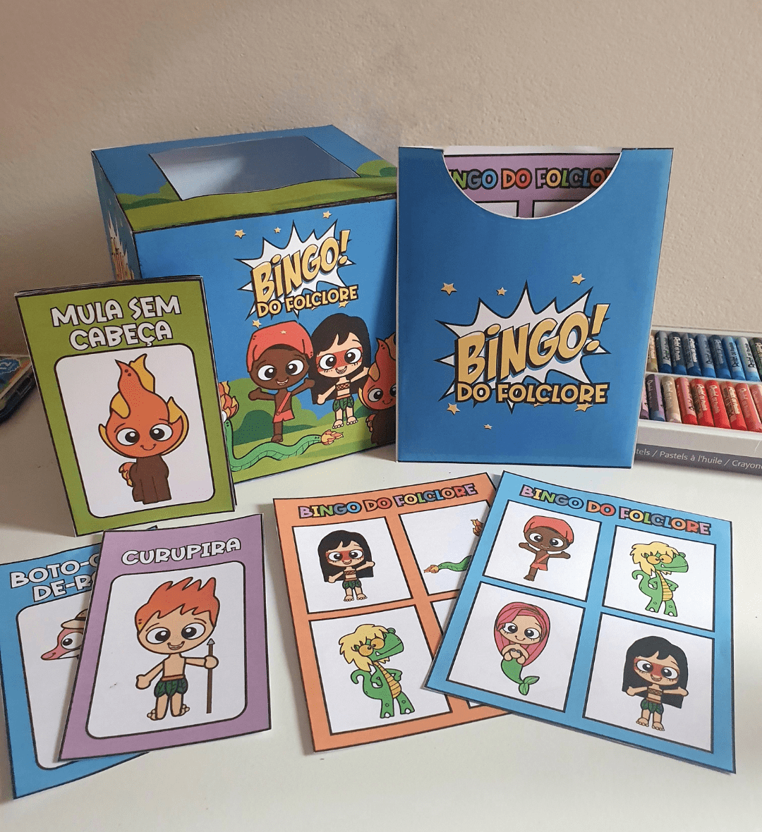 Bingo do Folclore em PDF: 36 Cartelas para Imprimir — Jogos pedagógicos para Educação Infantil: Explore personagens do…