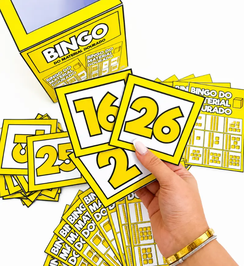 Bingo do Material Dourado | Jogo de Matemática em PDF — amostra 1: Um jogo pedagógico que auxilia as crianças na…