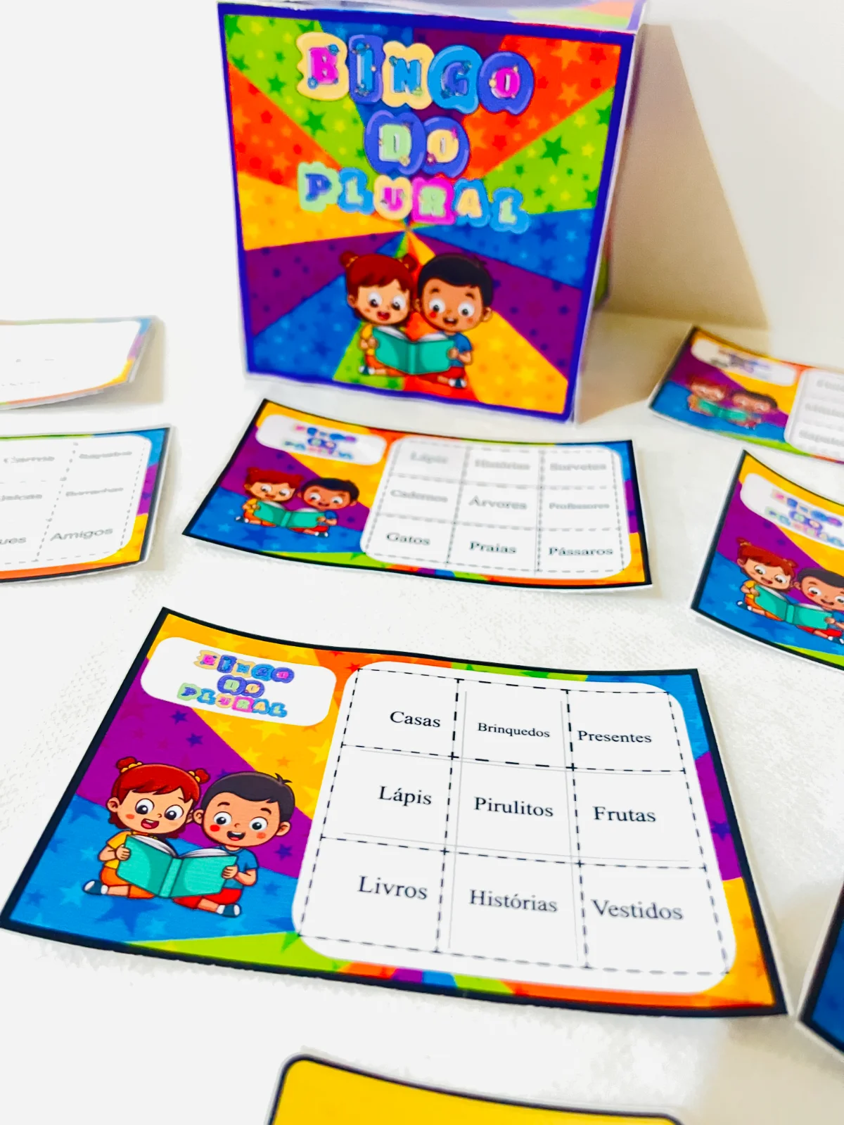 Bingo do Plural – 2º ao 5º Ano | Língua Portuguesa – EF — amostra 2: Bingo do Plural para trabalhar a formação de palavras…