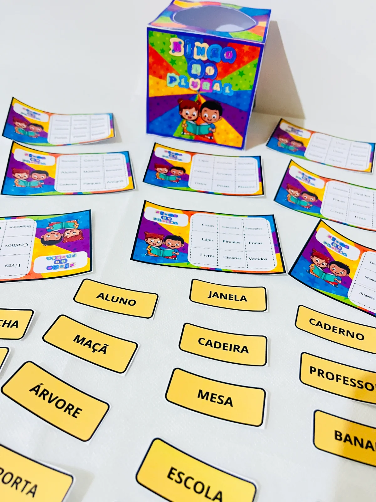 Bingo do Plural – 2º ao 5º Ano | Língua Portuguesa – EF — amostra 3: Bingo do Plural para trabalhar a formação de palavras…