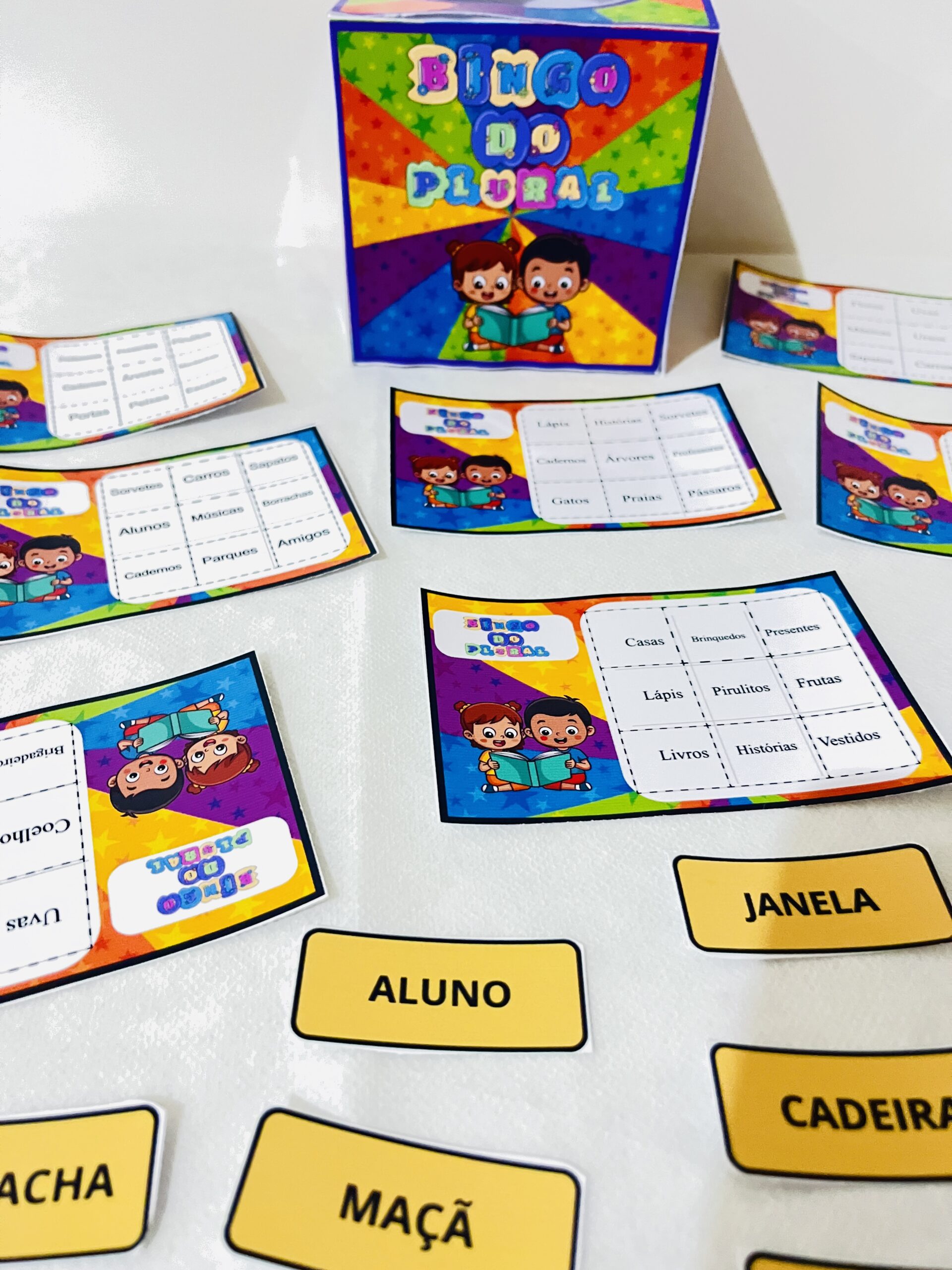 Bingo do plural | Anos Iniciais e Alfabetização — amostra 3: Aprender o plural das palavras pode — e deve — ser envolvente,…