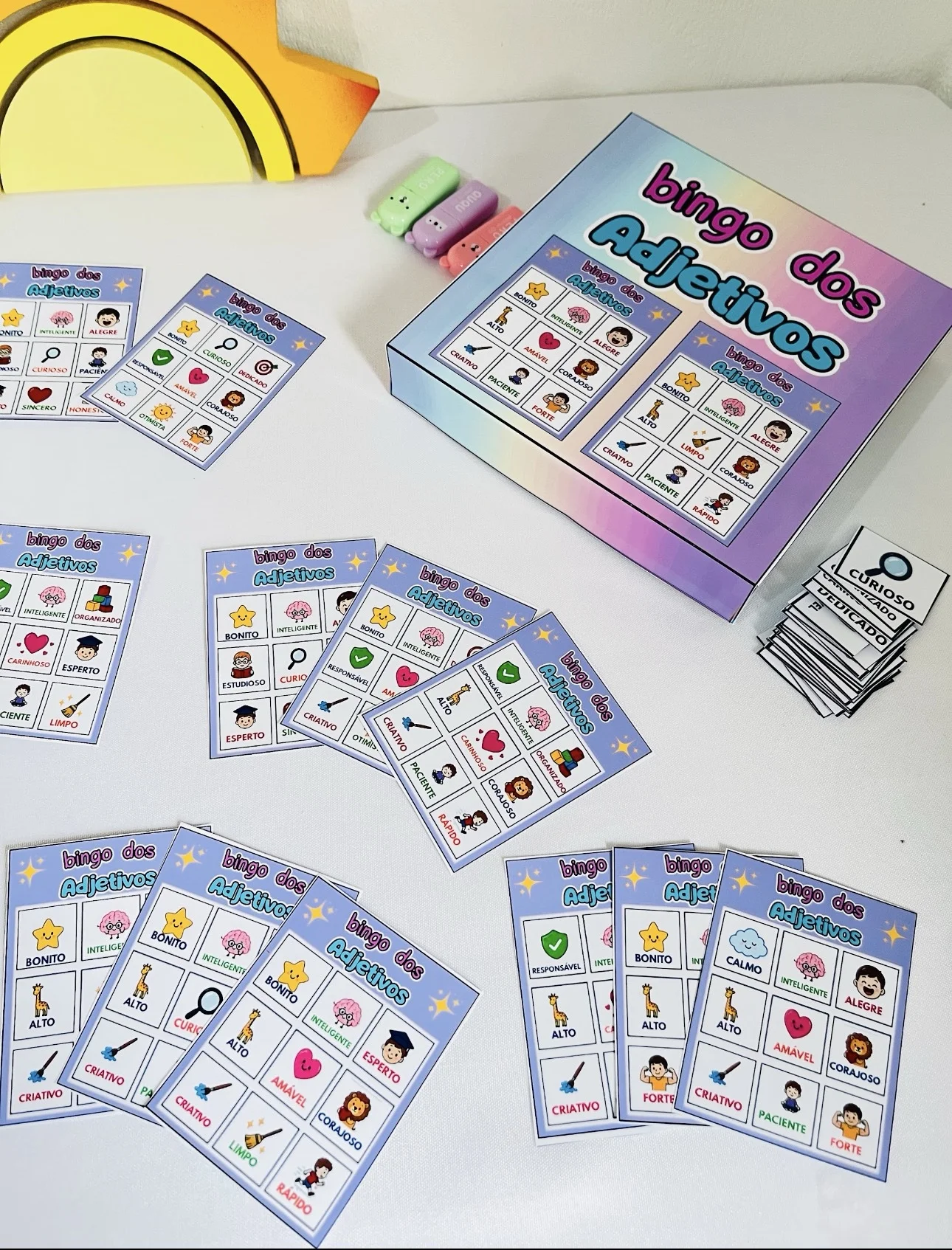 Bingo dos adjetivos — Jogos pedagógicos para Educação Infantil: 🌟 BINGO DOS ADJETIVOS 🌟 Aprender adjetivos nunca foi tão…