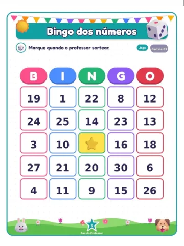 Bingo dos Números de 1 a 30 para Imprimir — 20 Cartelas PDF — amostra 3: Bingo dos Números de 1 a 30 para imprimir: 20… Bingo dos Números de 1 a 30 para Imprimir — 20 Cartelas PDF — amostra 3: Bingo dos Números de 1 a 30 para imprimir: 20…