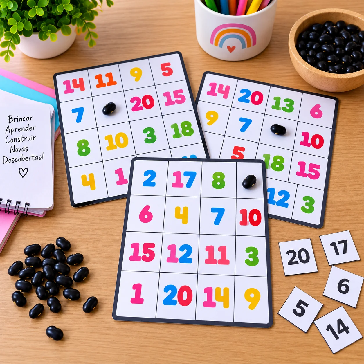 Bingo dos Números de 1 ao 20 | Educação Infantil — amostra 2: Torne suas aulas mais dinâmicas e envolventes com uma…