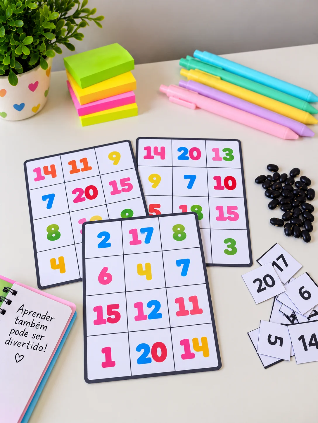 Bingo dos Números de 1 ao 20 | Educação Infantil — amostra 4: Bingo dos Números de 1 a 20 ajuda as crianças a reconhecer os…