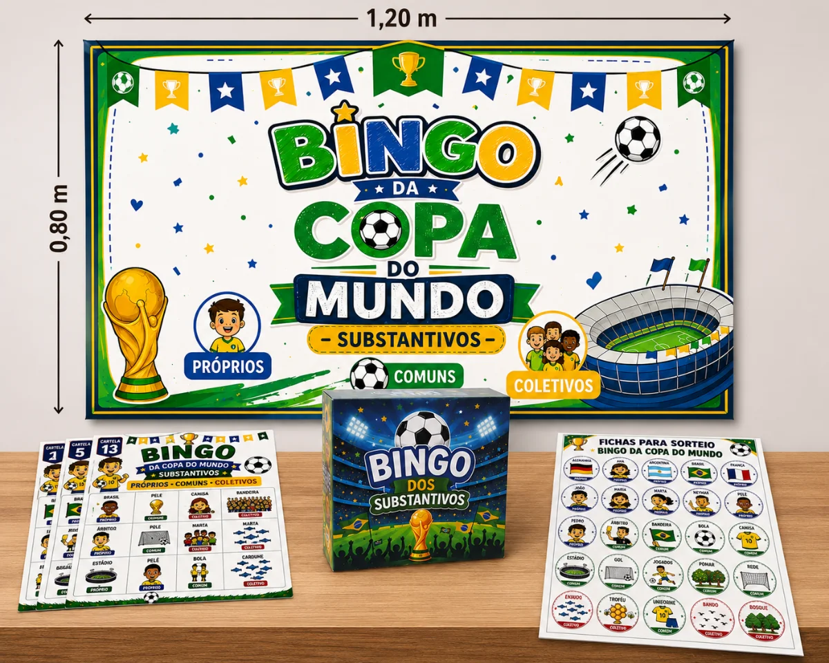 BINGO DOS SUBSTANTIVOS DA COPA DO MUNDO ⚽ — capa do material