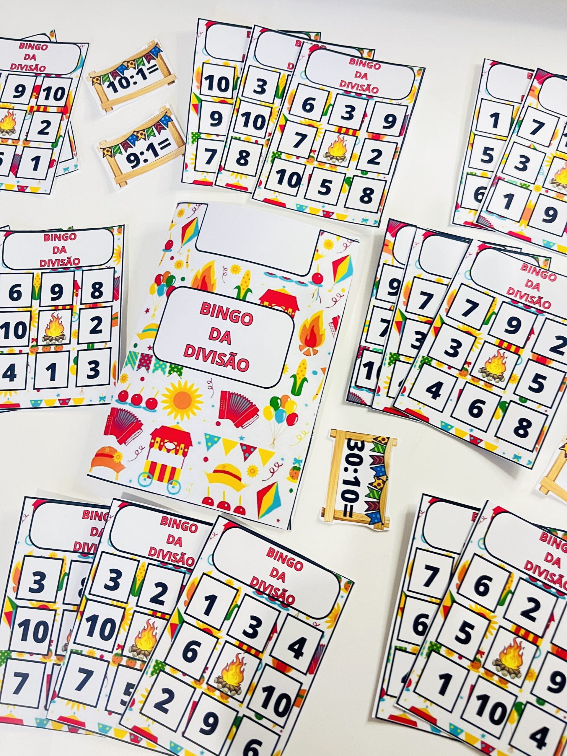 Bingo junino da diverção: aprender matemática brincando – PDF para Imprimir | 5º ano — amostra 1: Sobre o BINGO JUNINO DA…