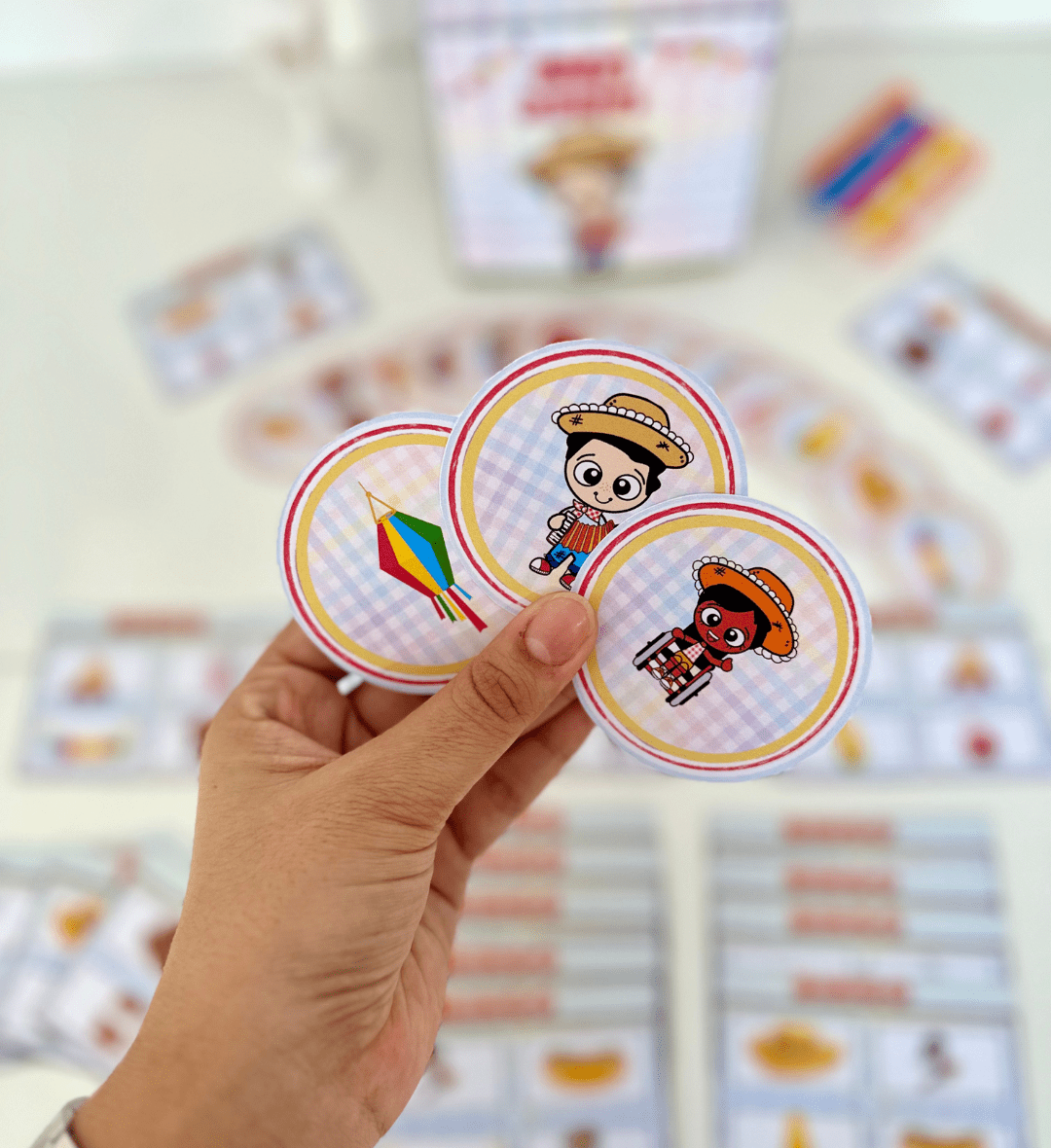 Bingo Junino para Imprimir com 28 Cartelas Diferentes — amostra 4: Objetivos pedagógicos da proposta