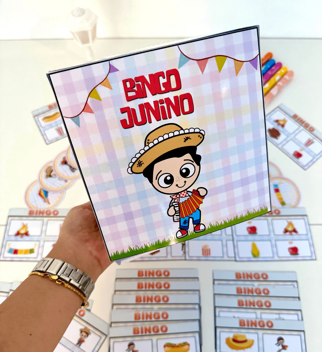Bingo Junino para Imprimir com 28 Cartelas Diferentes — amostra 5: Para quem é indicado