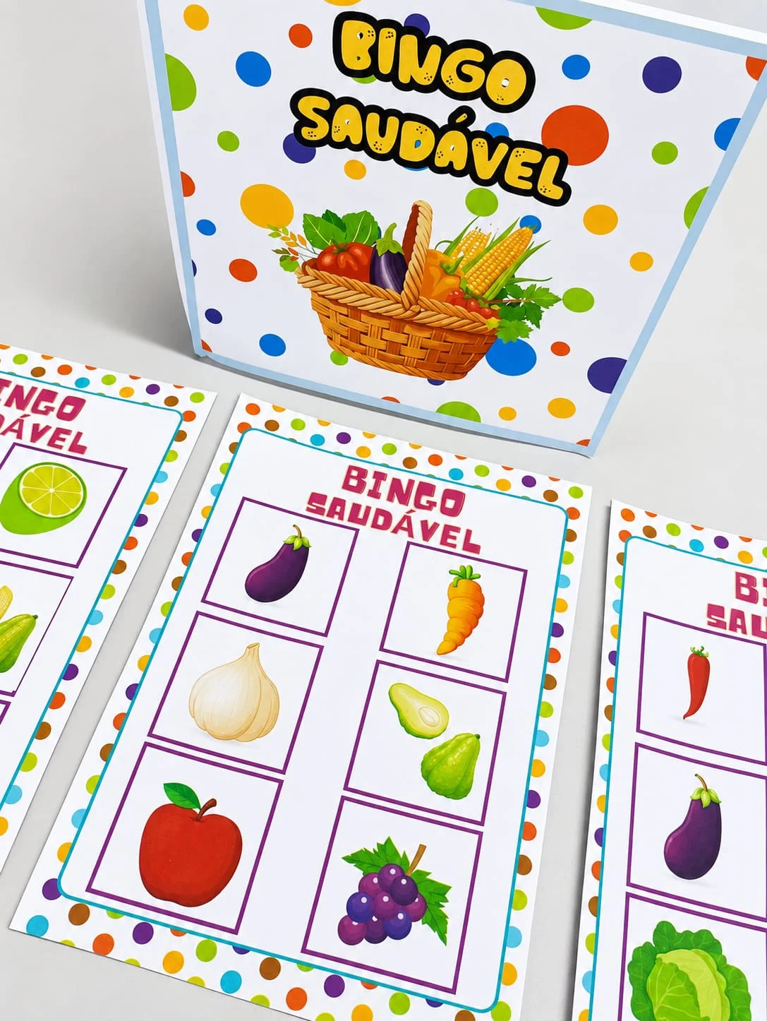 Bingo Saudável para Imprimir | Alimentação Saudável Educação Infantil — amostra 4: Transforme o aprendizado sobre…